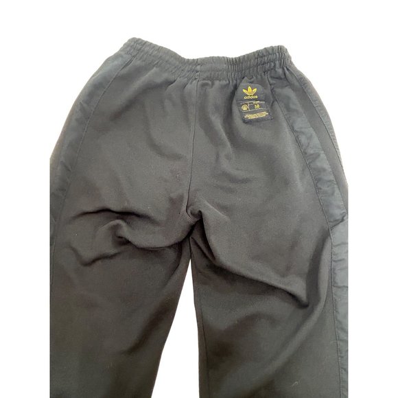 Adidas Men’s Track Pants S Black Trefoil Zip Pockets Triple Stripes Zip Ankle - Picture 16 of 16